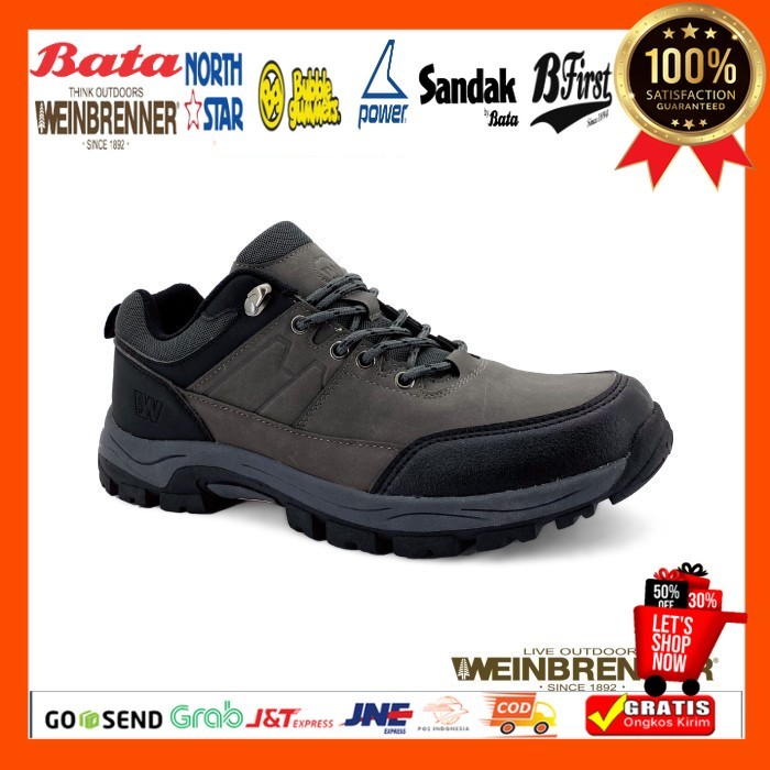 Sepatu Gunung Pria WEINBRENNER Sepatu Sneakers Pria Florida WB Grey - 8212159 - Abu-abu, 44