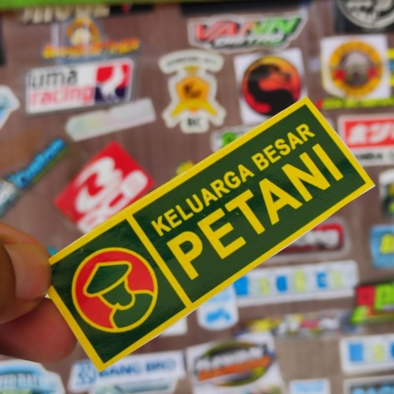 

stiker keluarga besar petani