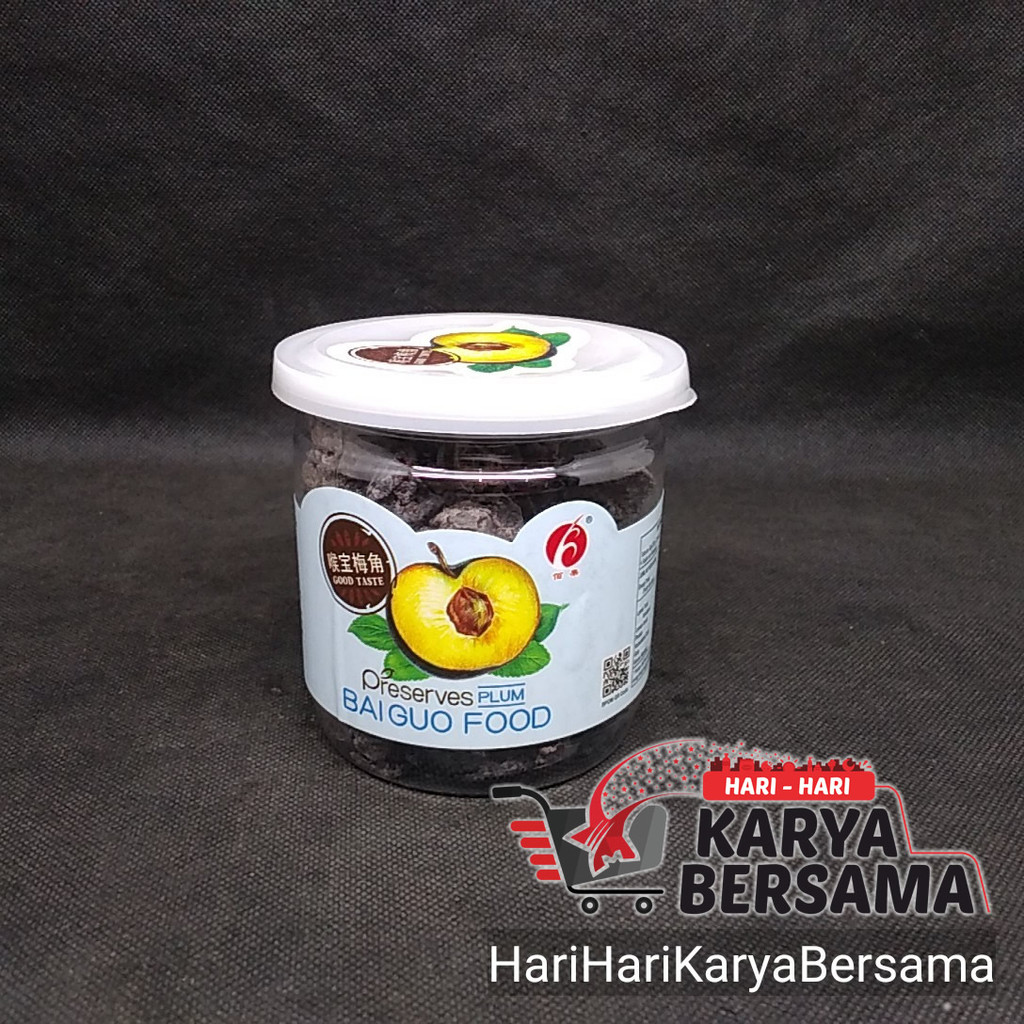 

MAKANAN RINGAN MANISAN BUAH BAI GUO BAI GUO PRESERVED HONEY PLUM 220GR
