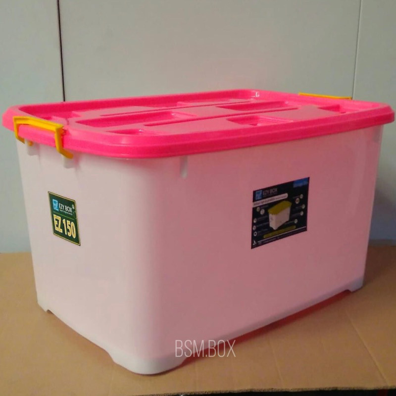 GT63ER Ezy Box Container Box Plastik Cb 150-130-95-82-75-52 Liter Kontainer box murah Transparan Kot