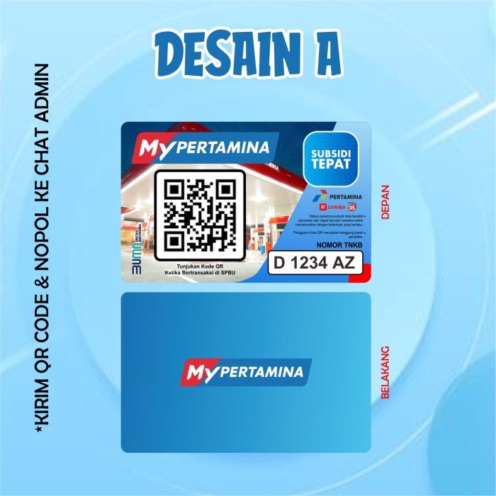 

Cetak Kartu My Pertamina / ID Card My Pertamina / Member Card - Desain A