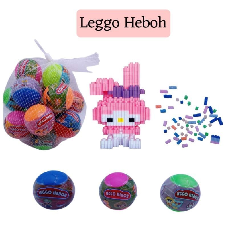 20 biji bola jaring lego heboh