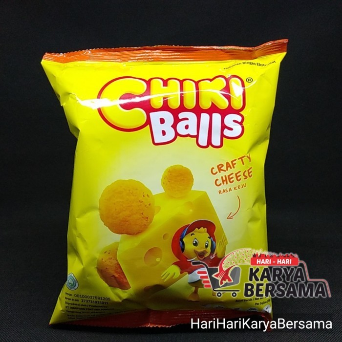 

SNACK CHIKI CHIKI BALLS CRAFTY CHEESE KEJU 55GR