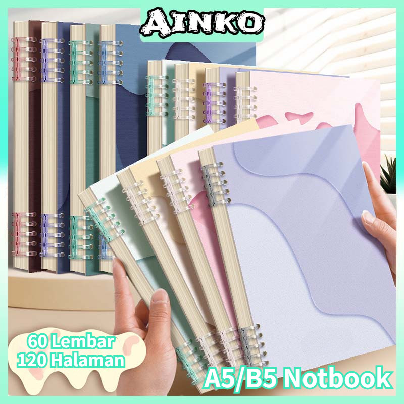 

Buku Catatan A5 B5 Buku Tulis Sekolah Lucu Ring Notebook Aesthetic Lose Leaf Binder Korea Lucu Menebal Buku Notebook