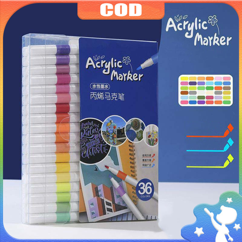 

Pen Akrilik Marker Warna Cepat Kering Tahan Air / Spidol Marker Acrylic Painter / Menggambar Kreativitas Seni Edukasi Anak Grasp Acrylic Markers / Pen Akrilik Marker Painter Set / Pulpen Warna Tahan Air Dan Tahan Lama