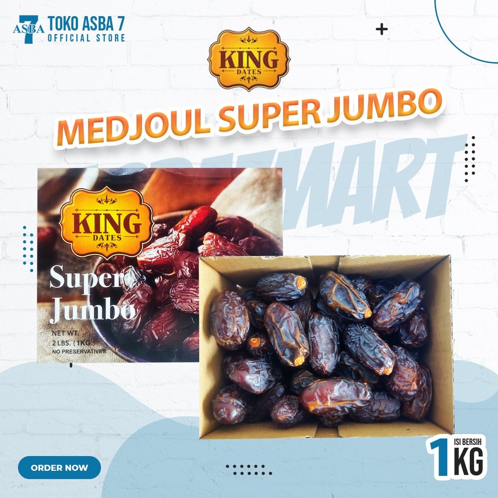

KURMA KING DATES MEDJOUL SUPER JUMBO 1KG