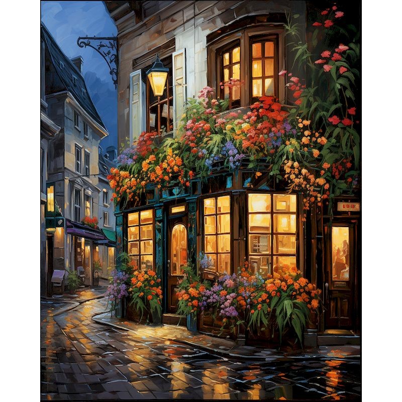 

Painting By Numbers Street Landscape Diy On Canvas Kits For Adults Drawing Coloring Paint By Numbers Home Decor Gift