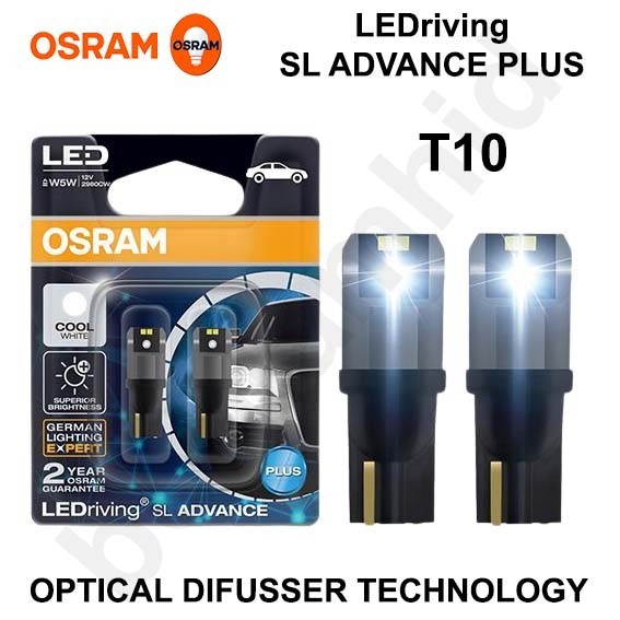 T10 Osram Lampu Kecil Senja Kota Osram Genuine Putih 6000K W5W 2780CW