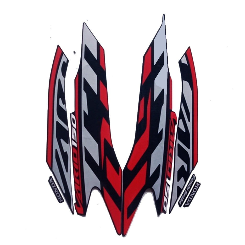 STIKER STRIPING STANDART HONDA VARIO 125 2020 2021 PUTIH MERAH LIST BODY VARIO 125 NEW 2021 CLICK