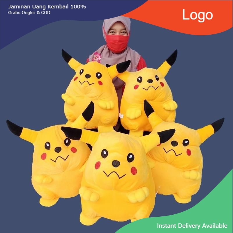 Boneka Pokemon Boneka Pikachu Pikacu Boneka Anak Pokemon Go SNI Bulat Gemoy Murah