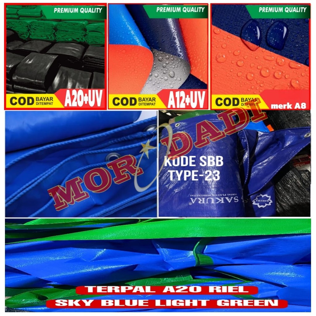 terpal korea 5x7 A20+UV A12 A8 DAN A5 TERSEDIA BAHAN ORCHID, SAKURA KOREA TECH KOREA KING bahan orig