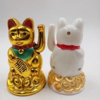 RB Patung kucing hoki / Kucing Hoki Lucky Cat/Kucing Hoki Koin Emas Patung/Yuan Bao Maneki Neko