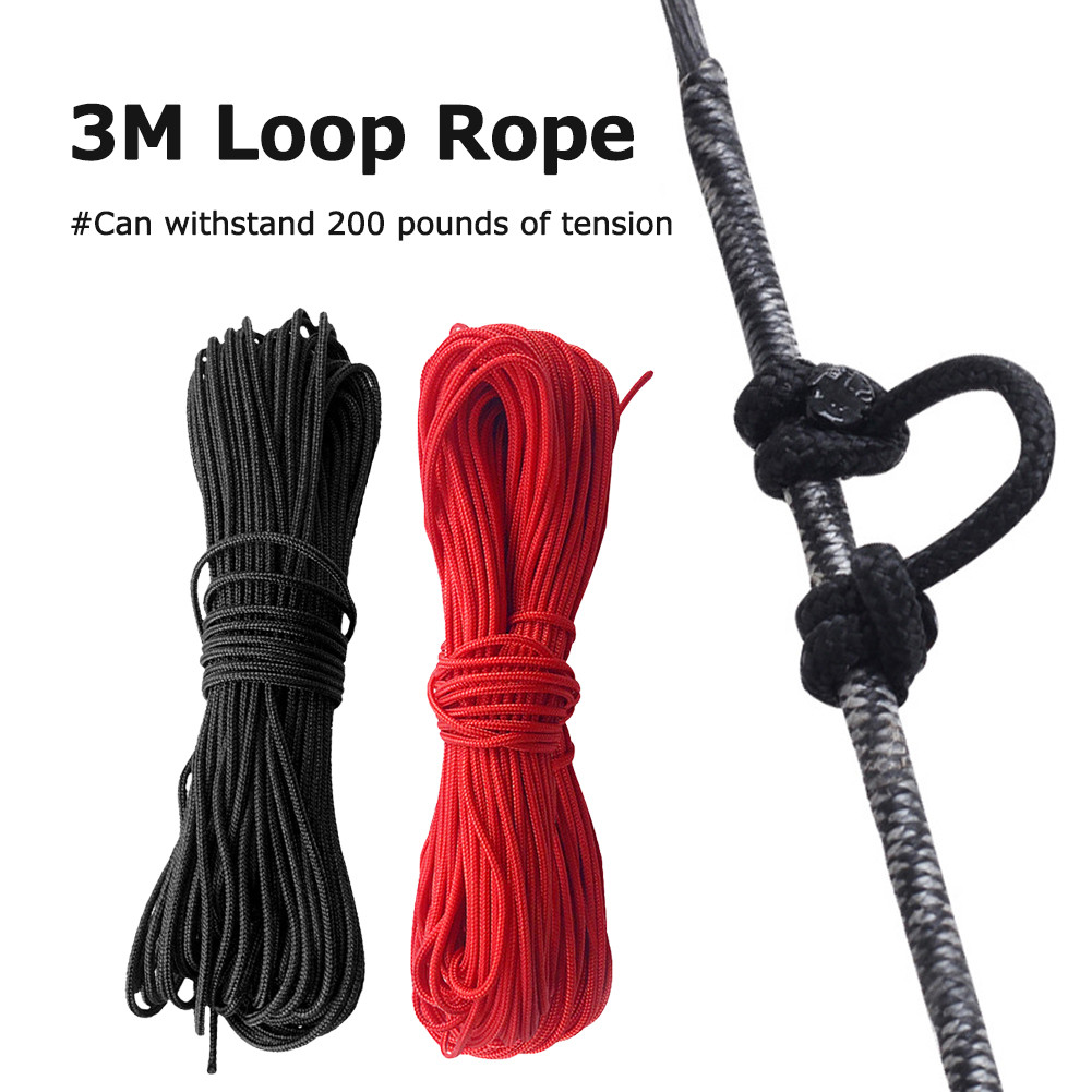 3m Compound Bow D Loop Release String Nocking D Ring Buckle Rope Compound Bow Release U Rope Release