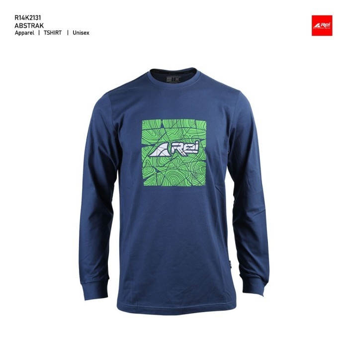 Kaos Pria Lengan Panjang Abstrak Arei Outdoorgear