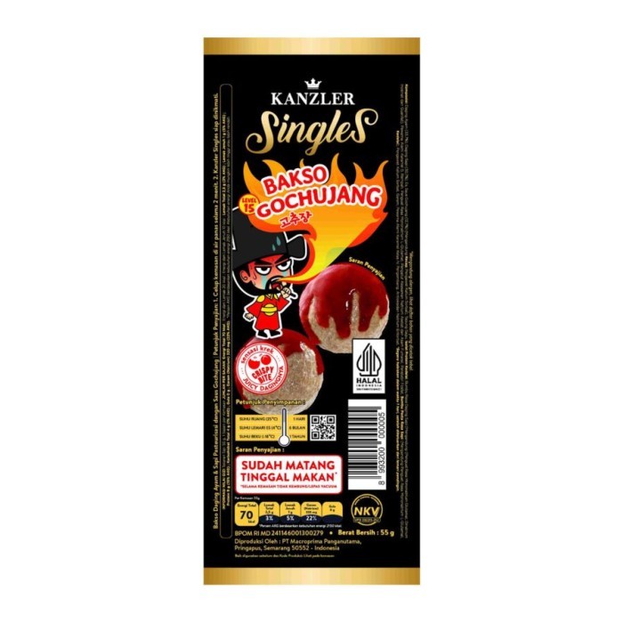 

New Item KANZLER SINGLES BAKSO GOCHUJANG 55G