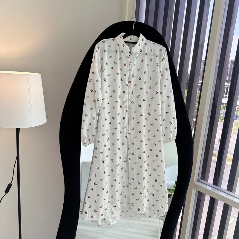 KIRANIA TUNIK | TUNIK BORDIR BUNGA | TUNIK KEKINIAN