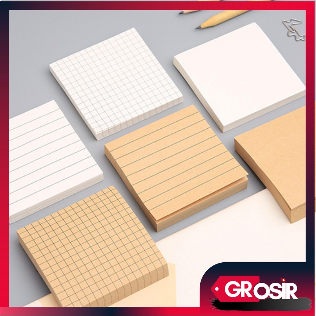 

Grosir - S6291 Sticky Note Memo Kraft Paper / Memopad Sticky Notes Vintage / Memo Tempel Mini Simple / Sticker Notes Catatan Mini