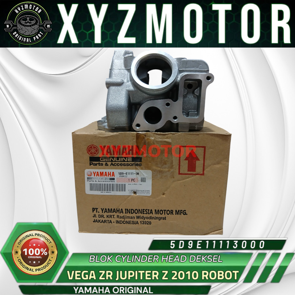 BLOK CYLINDER HEAD DEKSEL VEGA ZR JUPITER Z 2010 ROBOT YAMAHA 5D9-E1111-30 ORIGINAL