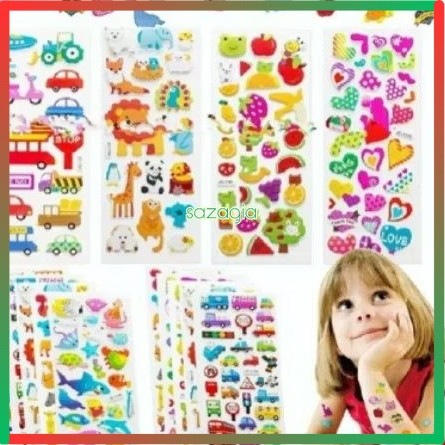 

(SG) Sticker 3d anak/sticker timbul/mainan tempel anak