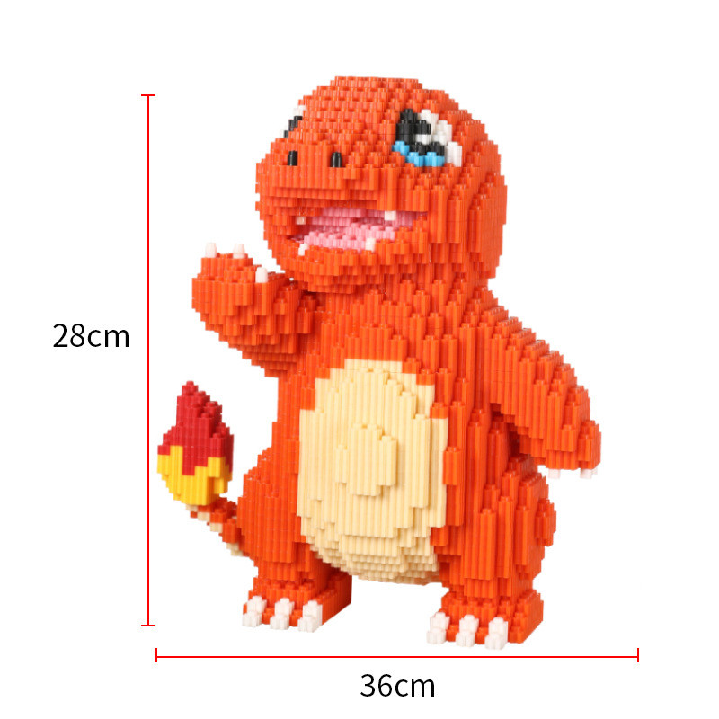Pokemon Building Blocks Pikachu Fire Dragon Fat Ding DIY Diamond Building Blocks and Pokemon Brick T