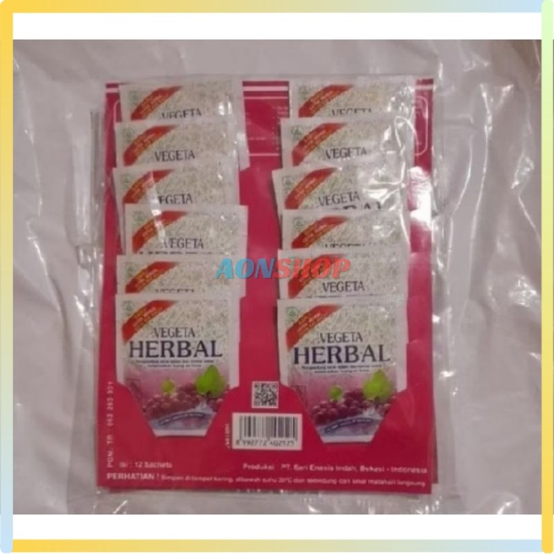 

[AS] Vegeta Herbal Anggur Isi 12 Sachet