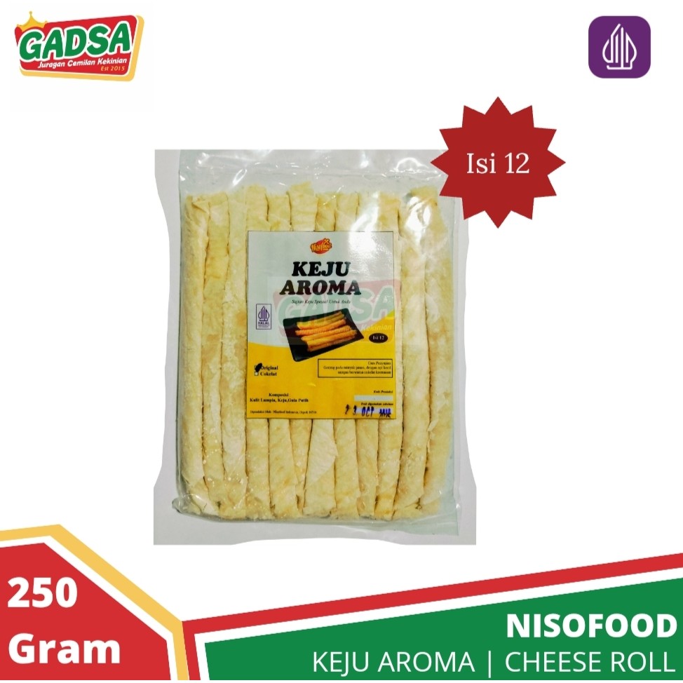 

Keju Aroma Cheese Roll isi 12