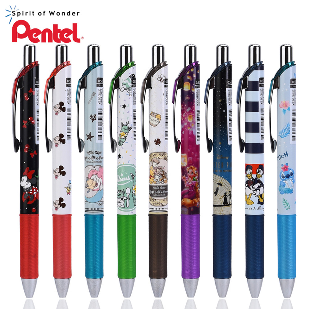 

Japan Pentel Gel Pen New Cartoon Limited Quick Dry Black Pen BLN75 School Student Supplies Office Signature Pen Cute Stationery