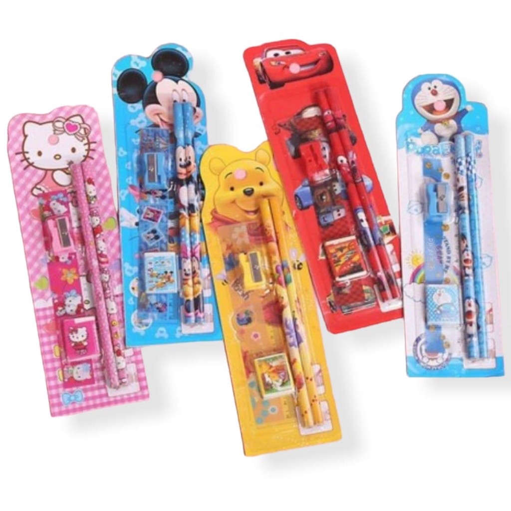 

Alat Tulis Pensil Pulpen Set Stationary 5in1 459