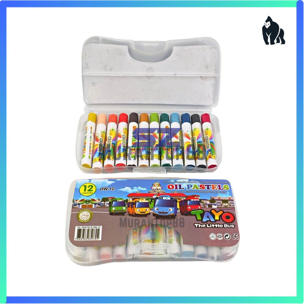 

Crayon Mini 12 Warna / Oil Pastel / Krayon Set Kecil Murah Anak Anak