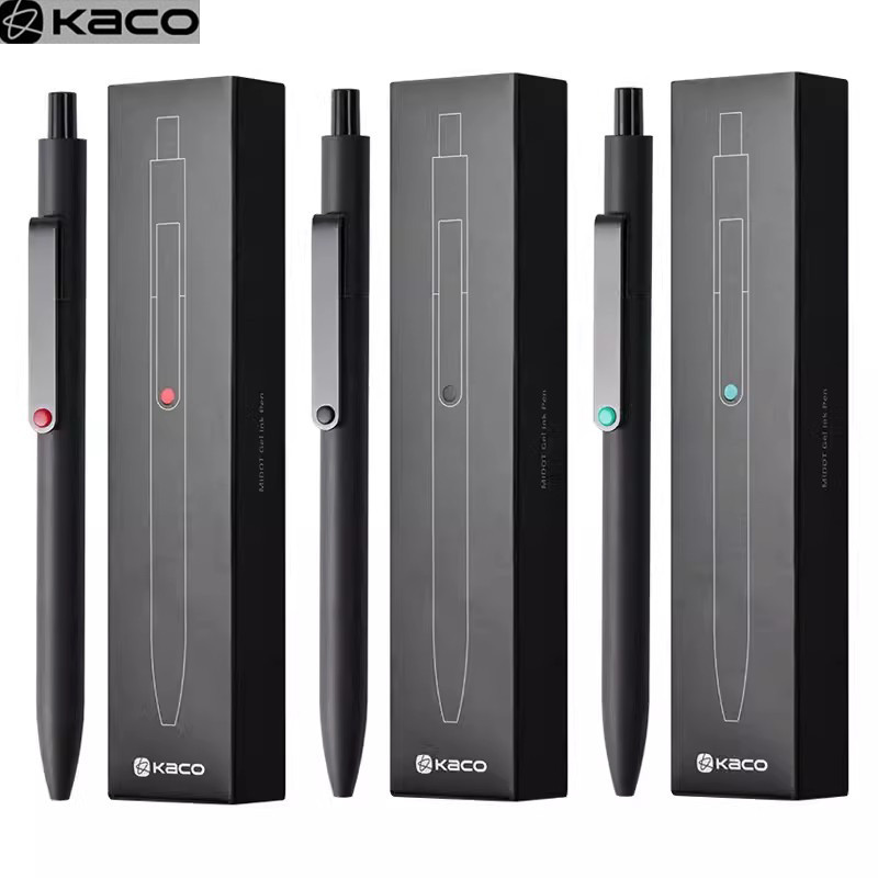 

Cute Kaco MIDOT Gel Ink Pen Metal Signature Pens 0.5mm Fine Point 800Meter Smooth Writing Quick Dry Office School Stationary