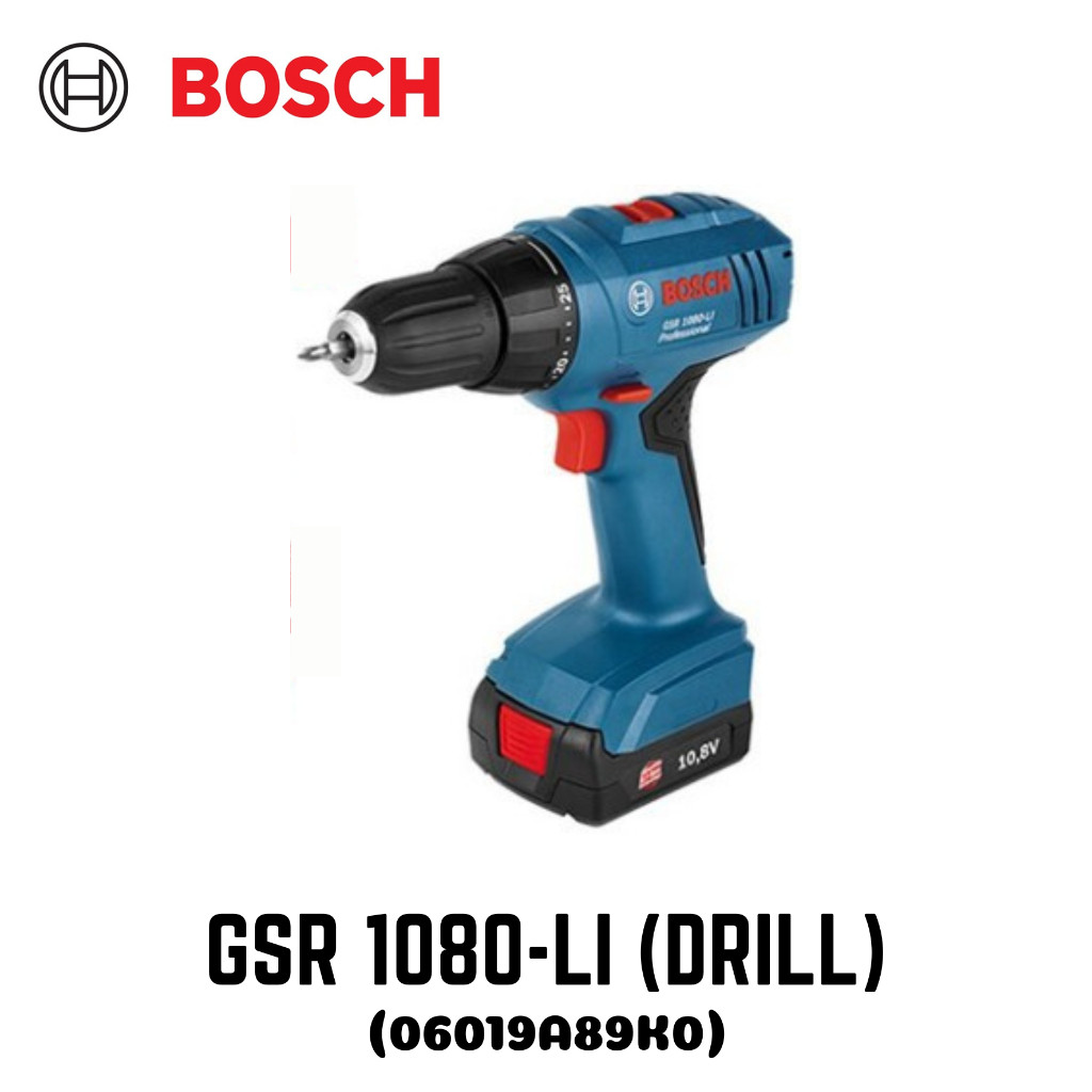 Mesin Bor Baterai GSR 1080 LI BOSCH / Bosch Cordless Drill Driver GSR1080-LI