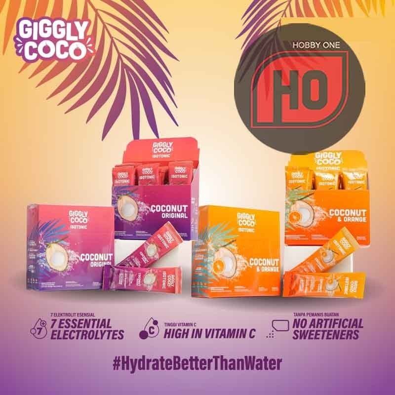 Giggly Coco Isotonic Powder Coconut - Vitamin C Pengganti Ion Tubuh
