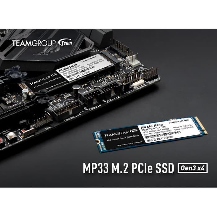 SSD Team MP33 512GB Nvme - Ssd PCIe 512Gb Team - Resmi Ssd 512Gb Nvme