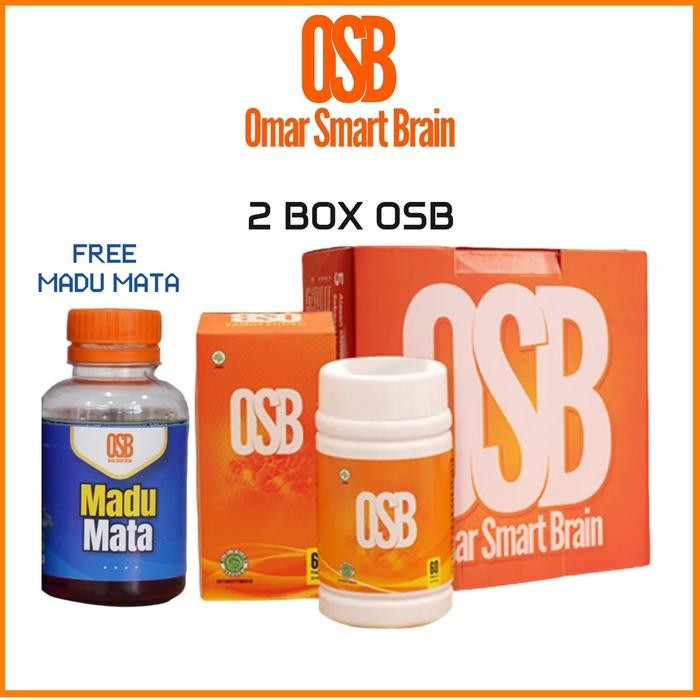 2 Botol OSB Vitamin Otak Anak dan Dewasa Original Membantu Meningkatkan Daya Ingat dan Menghafal - F