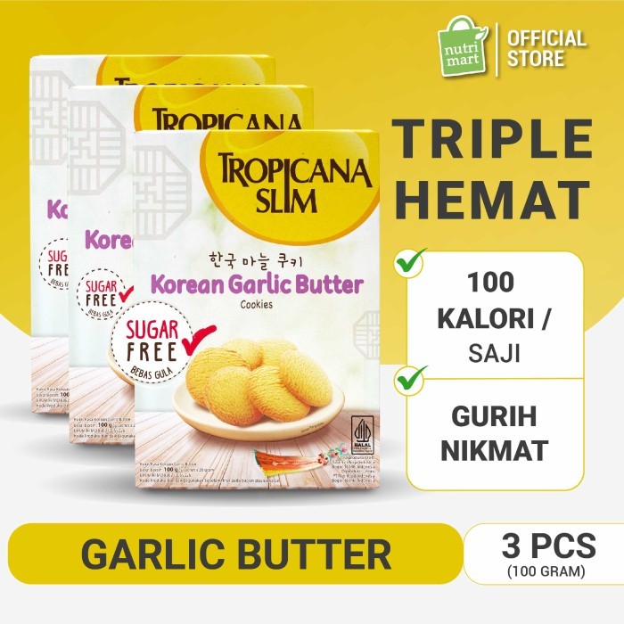

Triple Pack: Tropicana Slim Korean Garlic Butter Cookies (5 Sch)