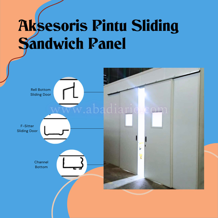Aksesoris Pintu Sliding Sandwich Panel - Besi Alumunium Sliding Door Sandwich Panel