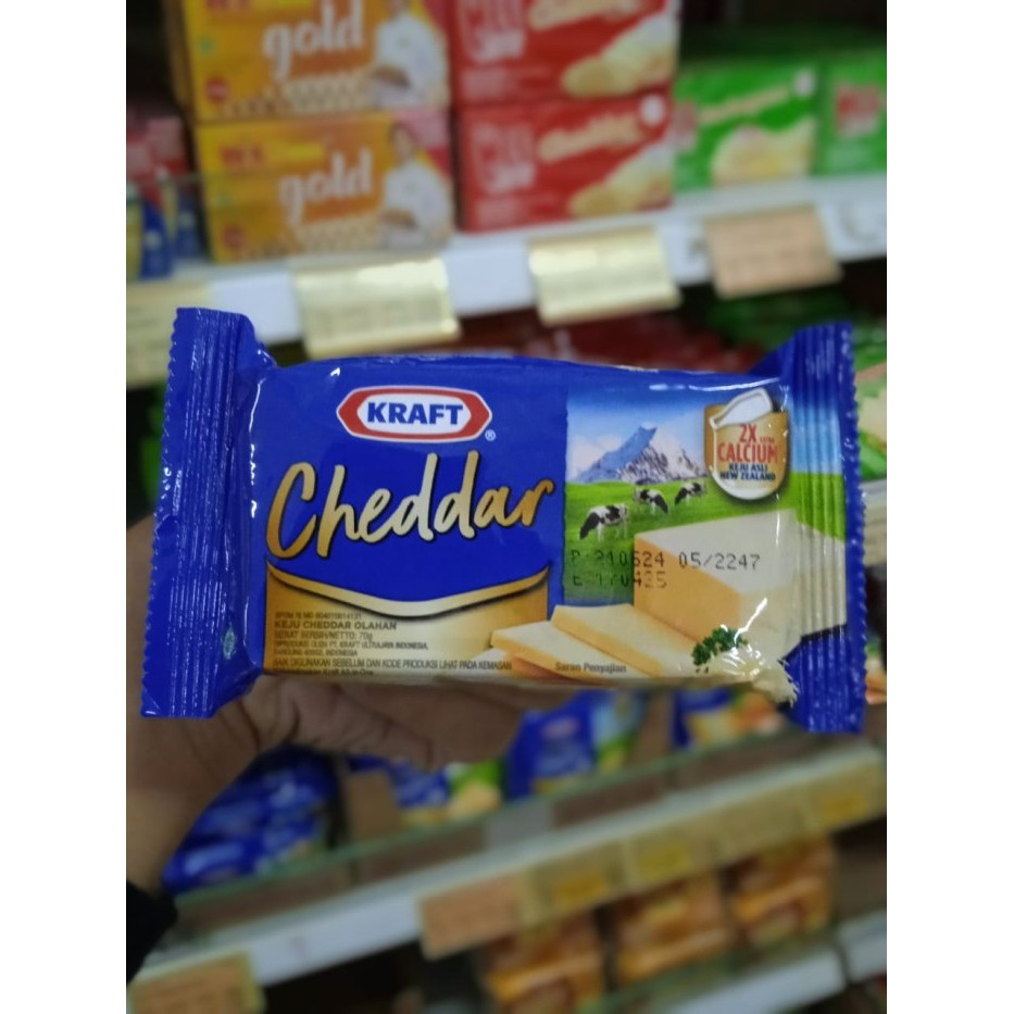 

Keju Kraft Cheedar 70gram