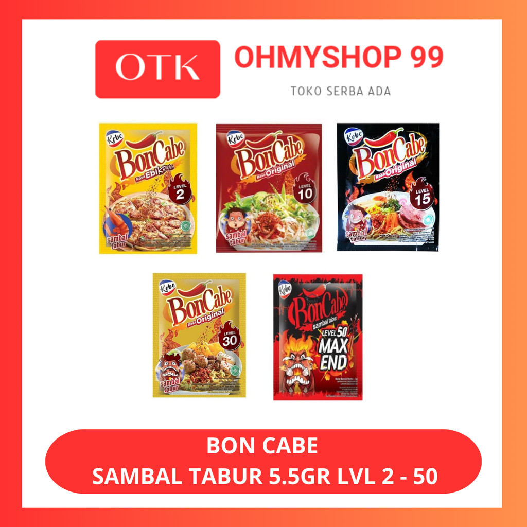 

Kobe BonCabe Sambal Tabur Rasa Original 5.5gr