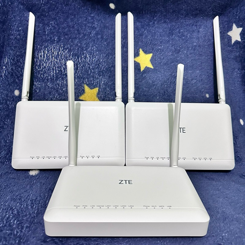 Router ZTE GPON ONT ZXHN F609 dan F670L dual band v3 port biru