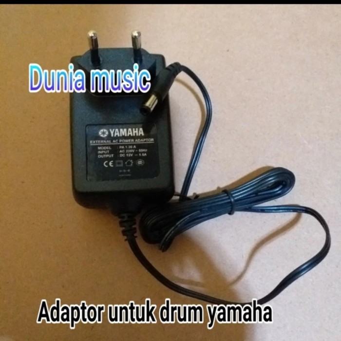 adaptor drum elektrik yamaha dtx DTX 502 / 522 / 562 DTX 600 12 V 1.5A