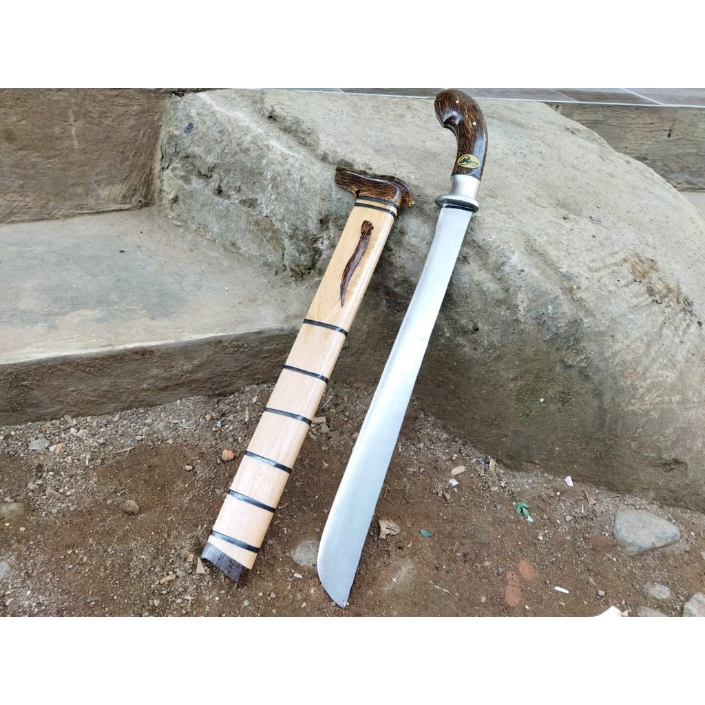 kap691 Golok tebas bambu dan kayu handel duralium panjang 50 cm golok cibatu baja per