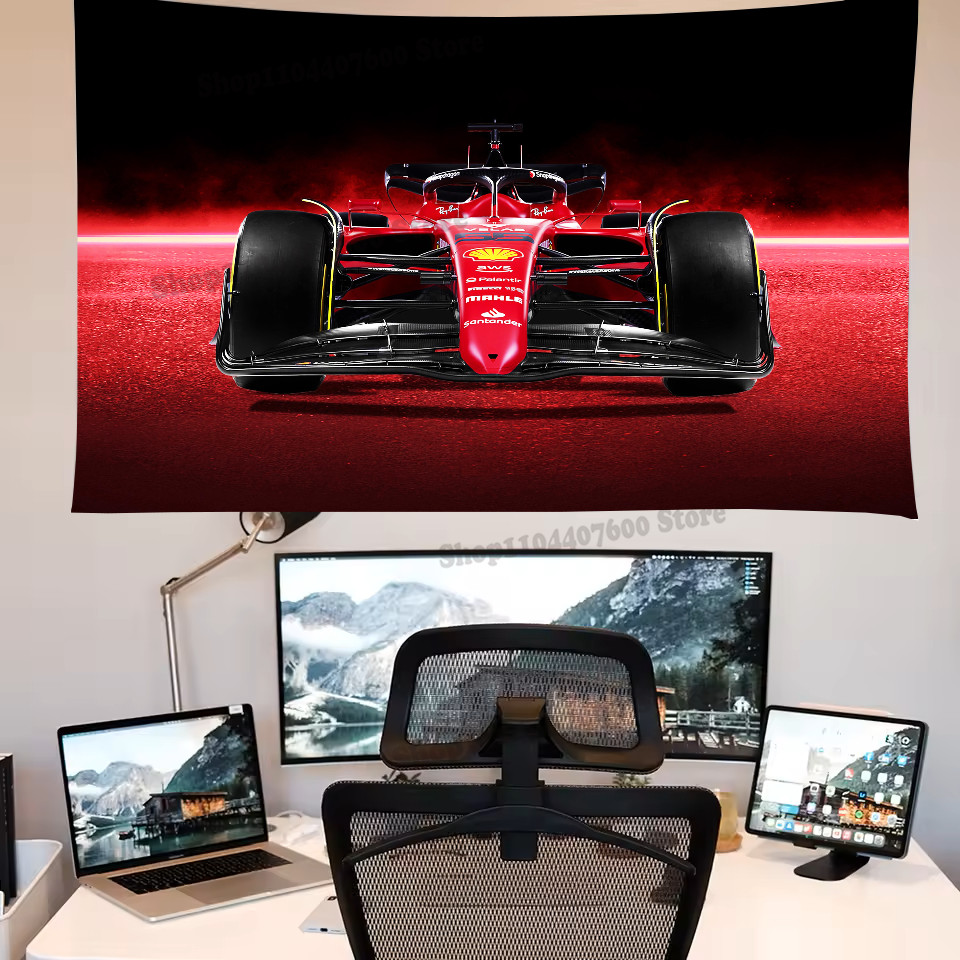 

F1 Racing F-ferraris Equations Tapestry Printed Tapestry Decoration canvas Travel Used for advertising creative Birthday Gift