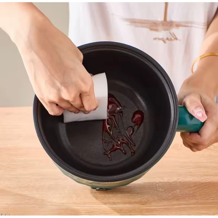 YK-801A Panci Listrik Penggorengan 1.8 Liter Panci Elektrik Multifungsi - RED 1,5LITER