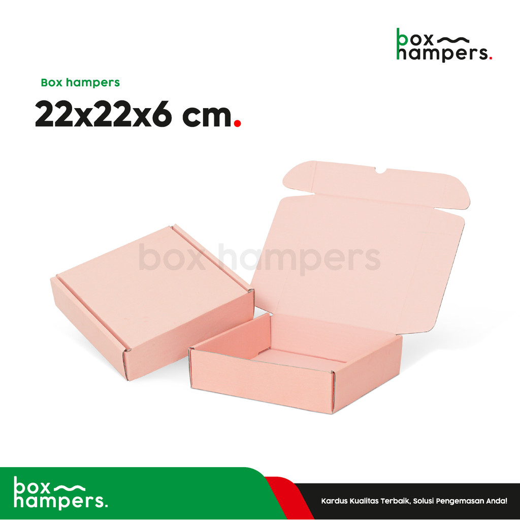 

Box 22x22x6 Kotak/Kemasan/Kardus/Packaging/Hampers/Box/packaging/karduskemasan/MailerBox/Tinggi6