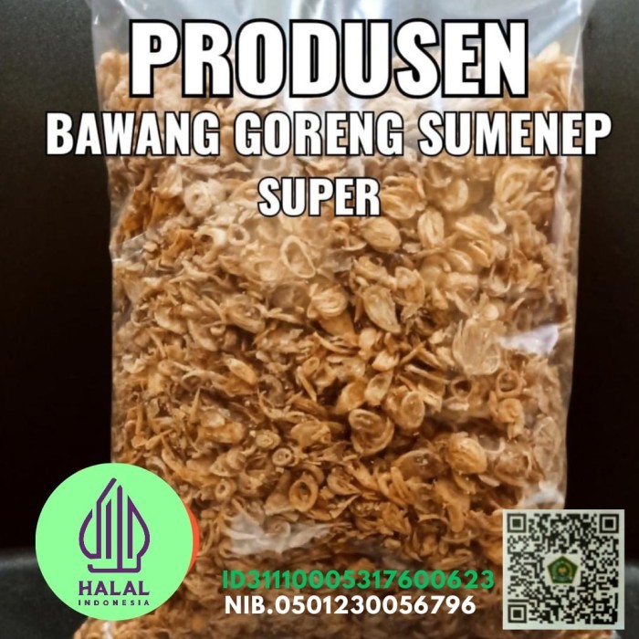 

Bawang Goreng Asli Brebes Gurih Dan Renyah 1 Kilogram.