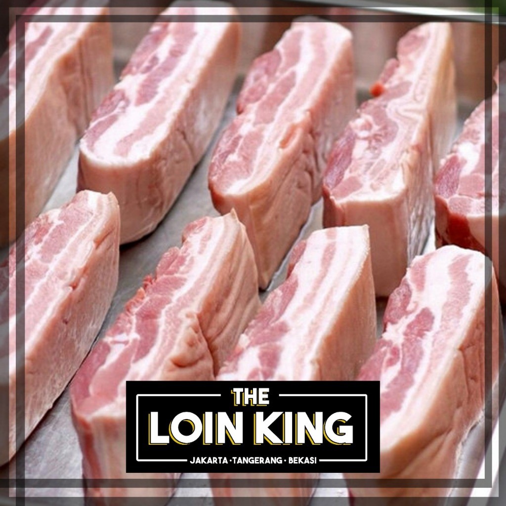 Daging Babi Samcan Import 1kg Pork Belly Premium Bisa Request Slice Potong