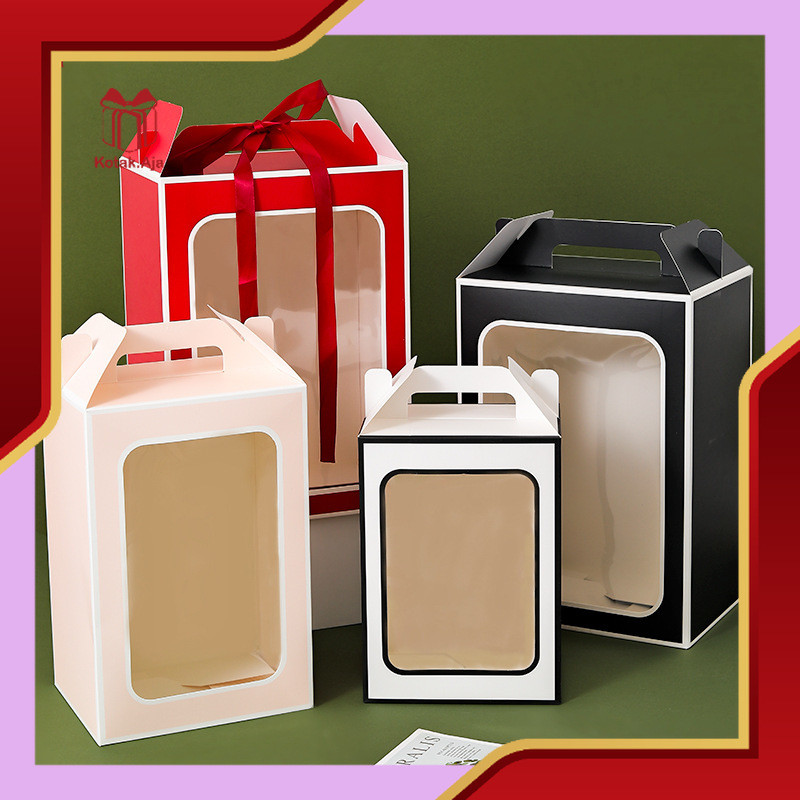 

Box Gable Jendela Mika Besar / Box Gable Jinjing / Box Boneka Ivory / Gift Box / Packaging I BH02-BH03