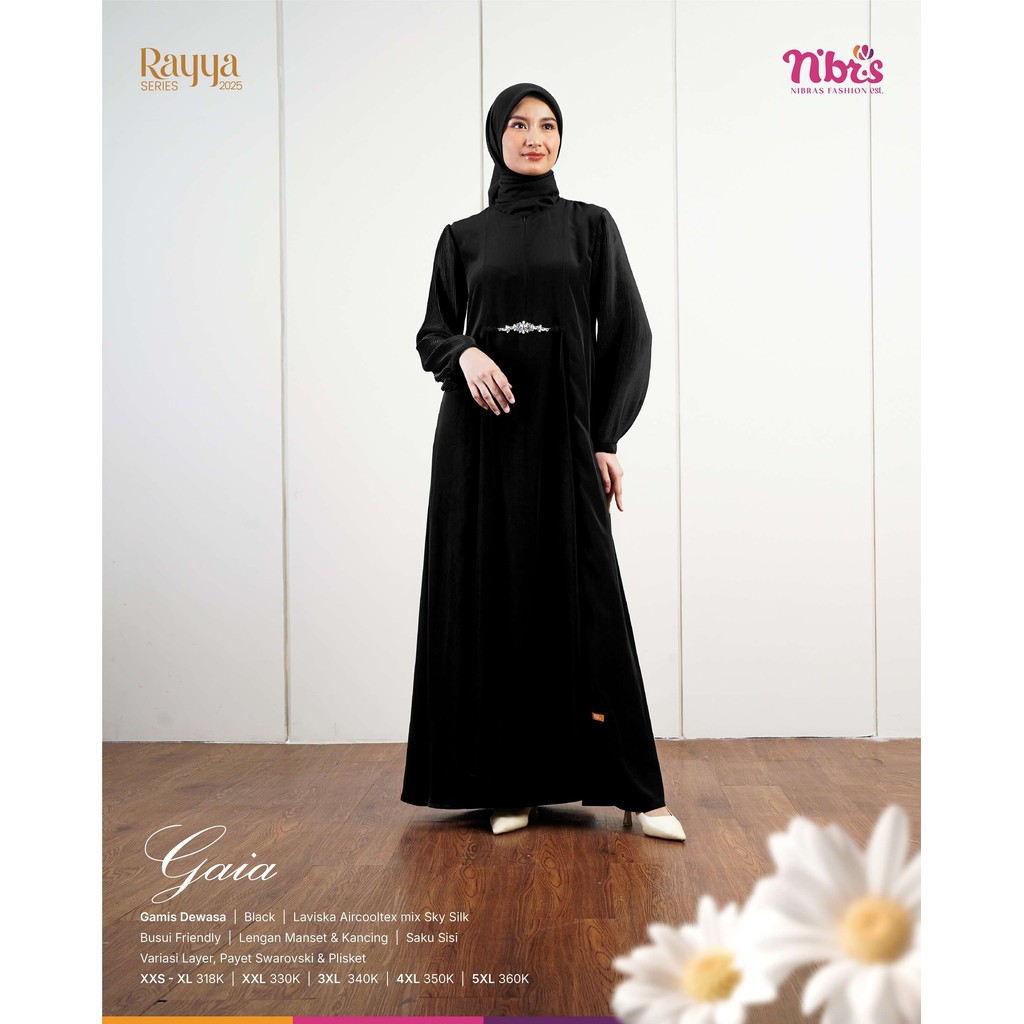 Nibras gamis nibras hitam || sarimbit nibras terbaru elegan || gamis ondangan || gamis nibras terbar