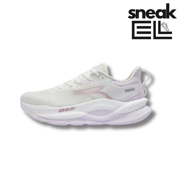 361° Red Flame 5 White Purple Original Sepatu Running Wanita/Running Shoes 682522218-8