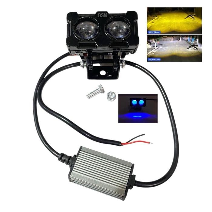 Lampu tembak Laser LED 2 Mata Plus Devil Waterproof Car - Sql 3mata